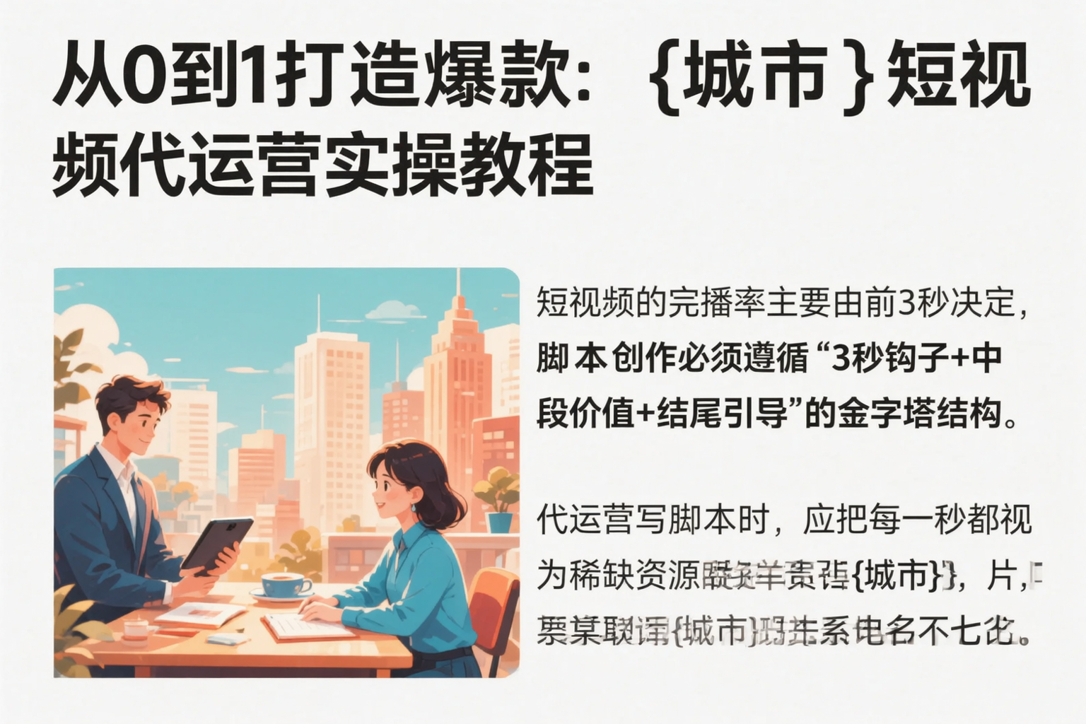 从0到1打造爆款：宁波短视频代运营实操教程
