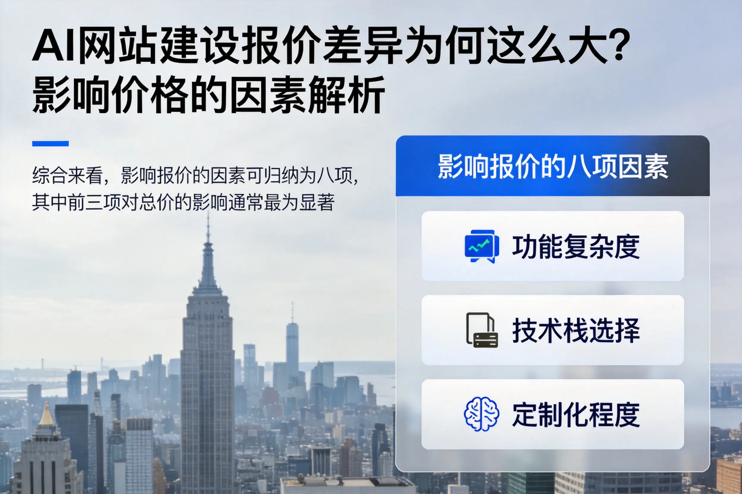 宁波AI网站建设报价差异为何这么大？影响价格的因素解析
