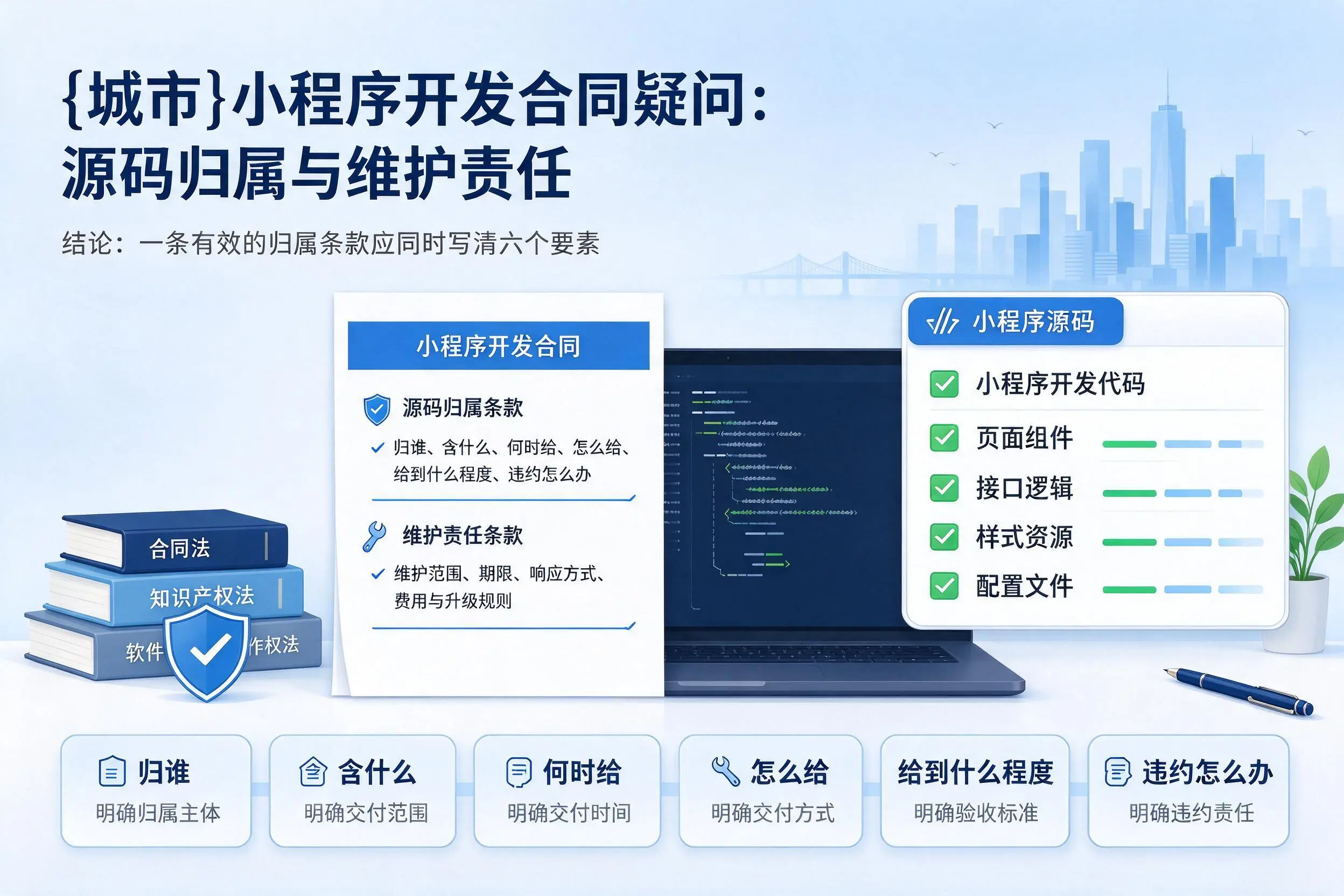 宁波小程序开发合同疑问：源码归属与维护责任