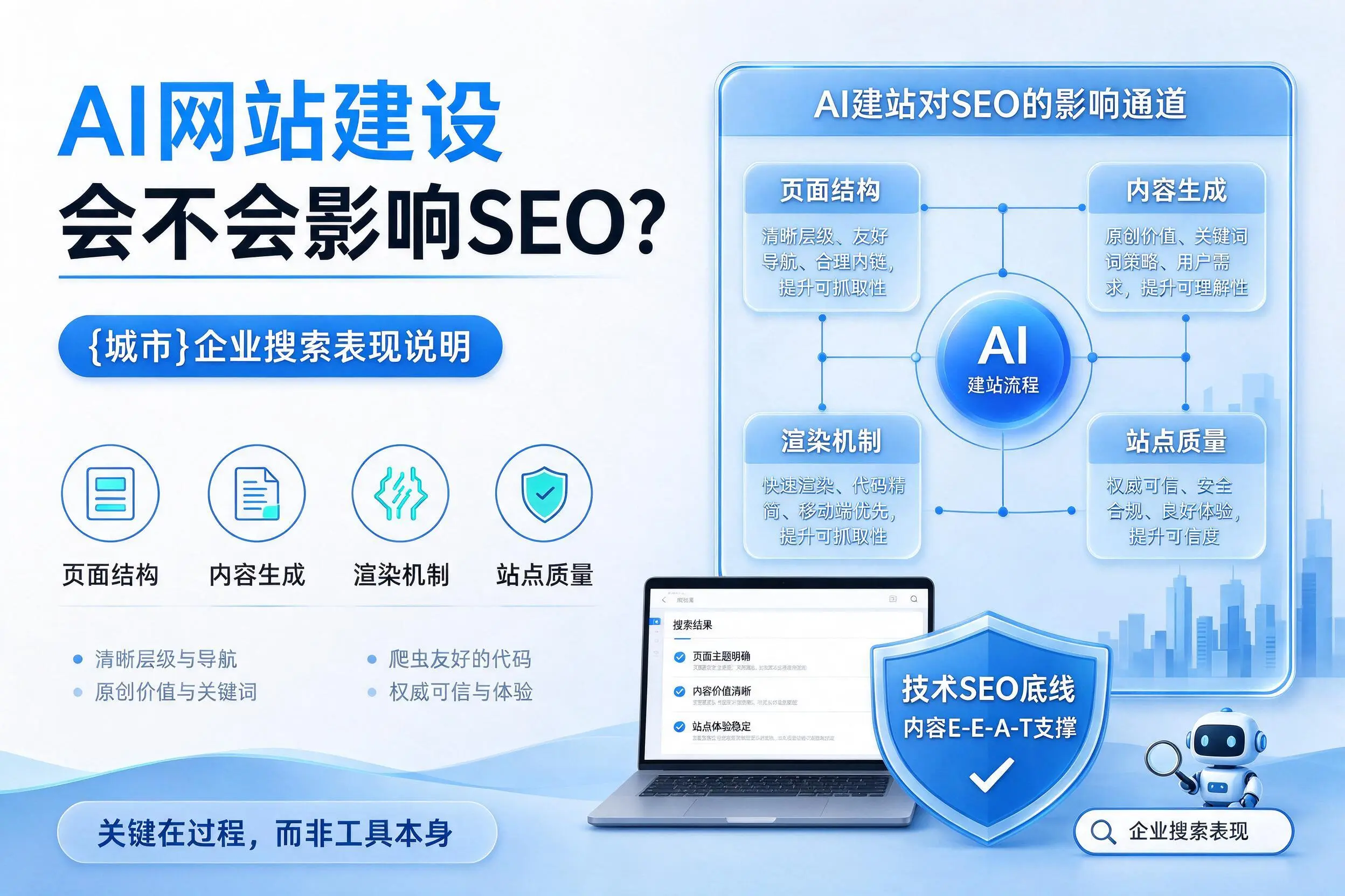 AI网站建设会不会影响SEO?宁波企业搜索表现说明