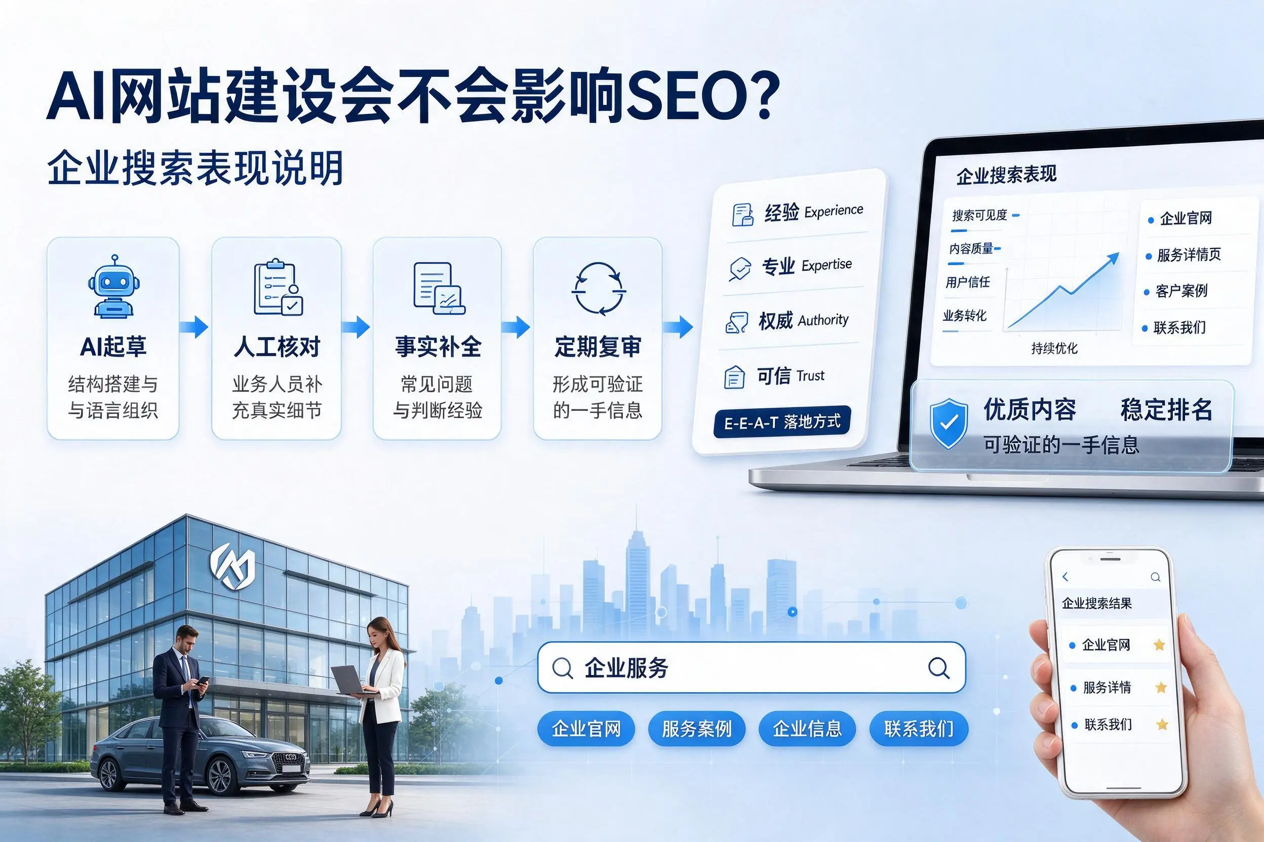 AI网站建设会不会影响SEO?宁波企业搜索表现说明