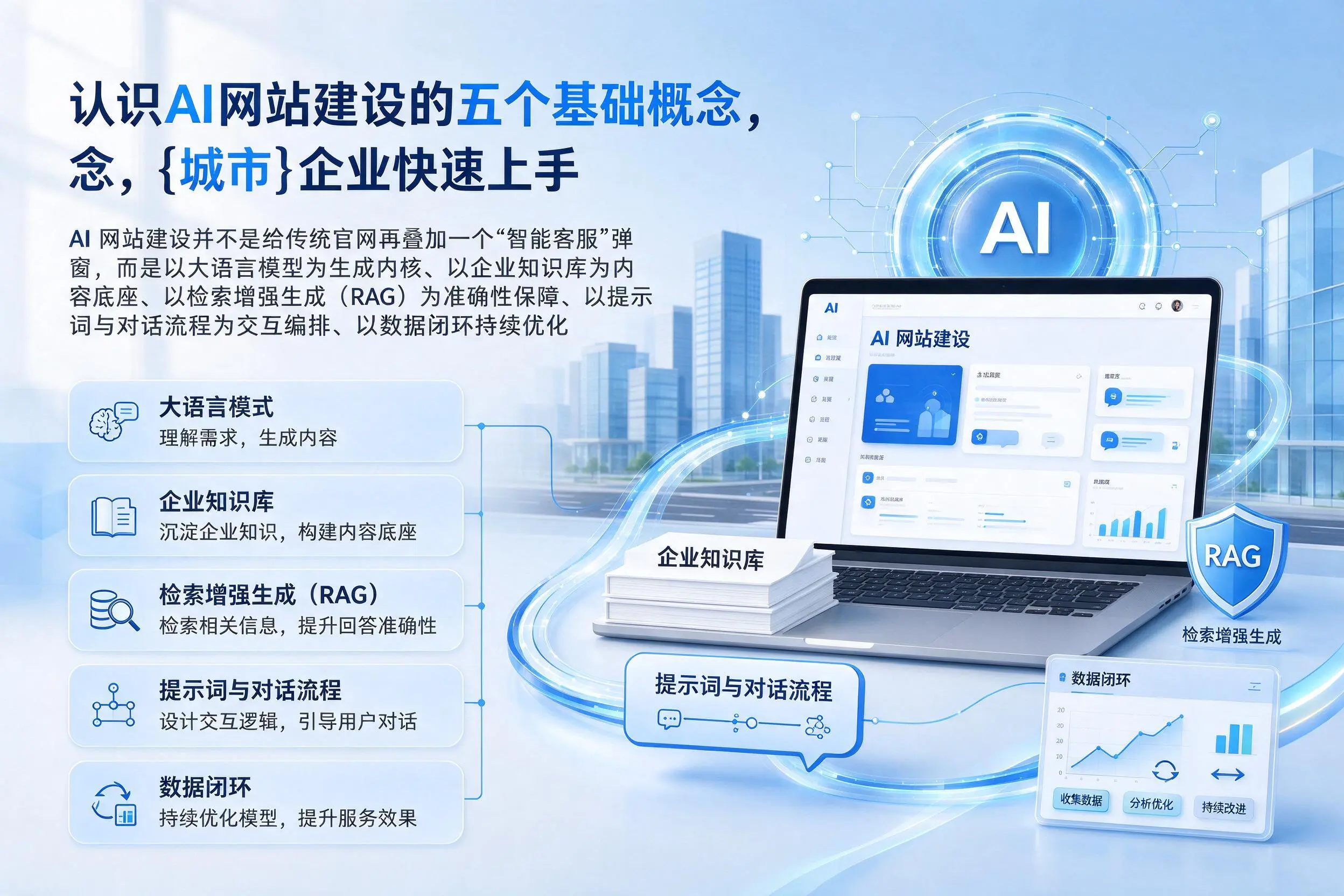 认识AI网站建设的五个基础概念，宁波企业快速上手