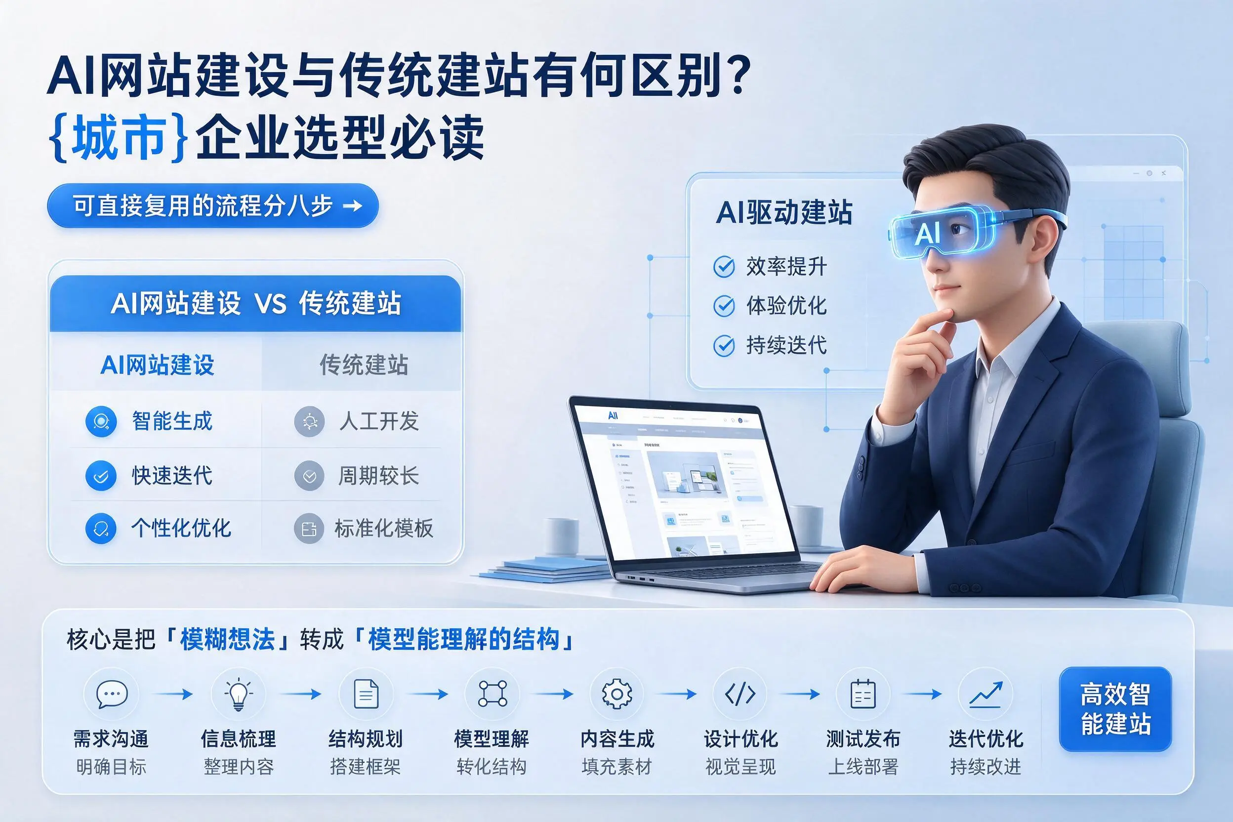 AI网站建设与传统建站有何区别？宁波企业选型必读