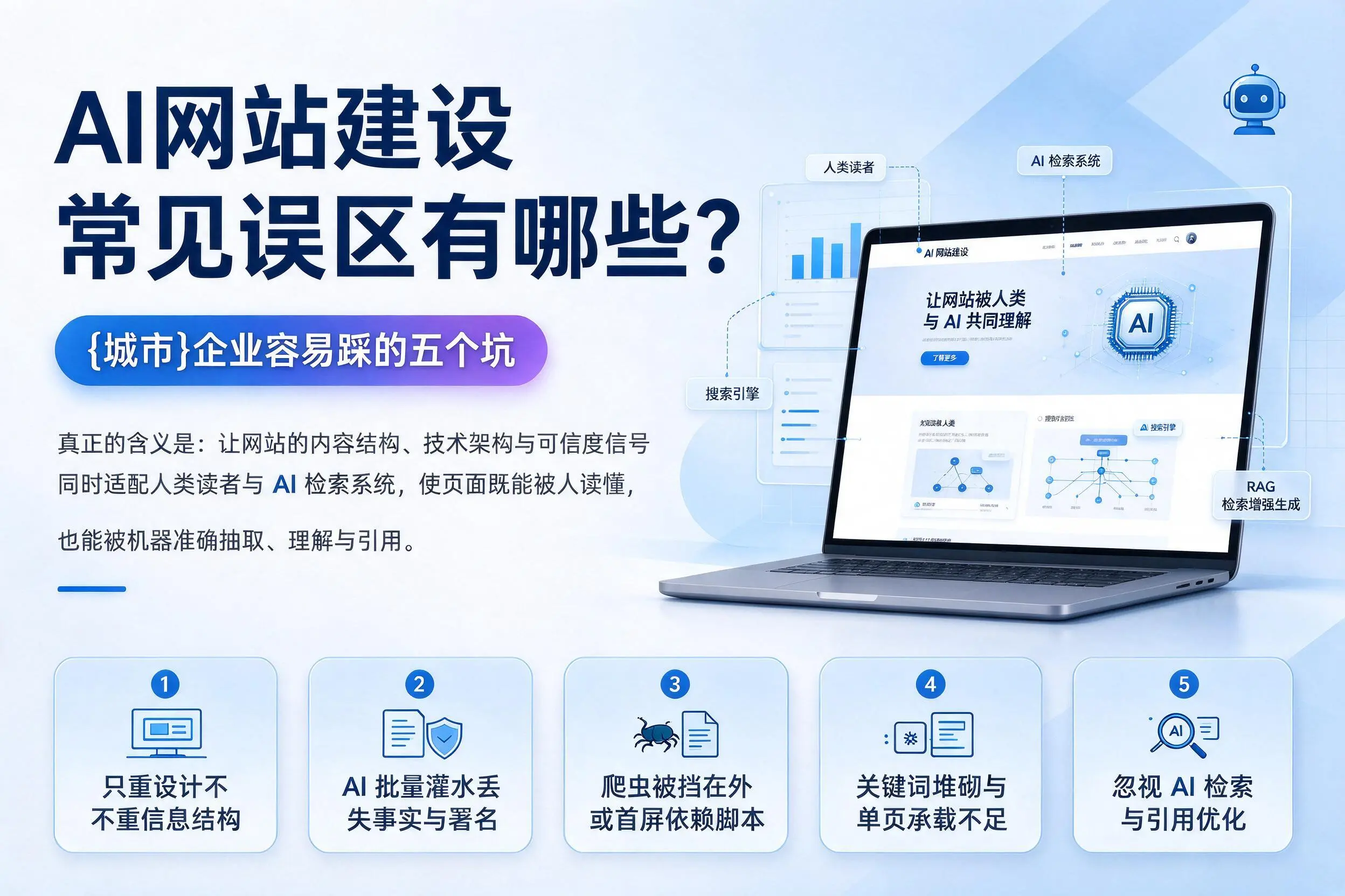 AI网站建设常见误区有哪些？宁波企业容易踩的五个坑