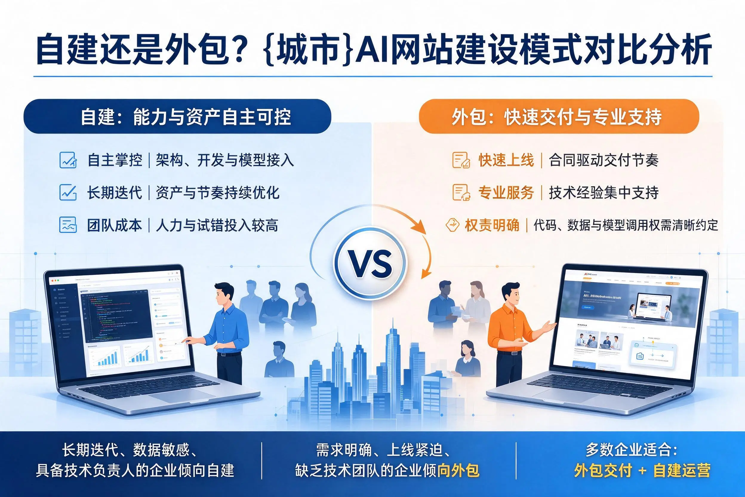 自建还是外包？宁波AI网站建设模式对比分析