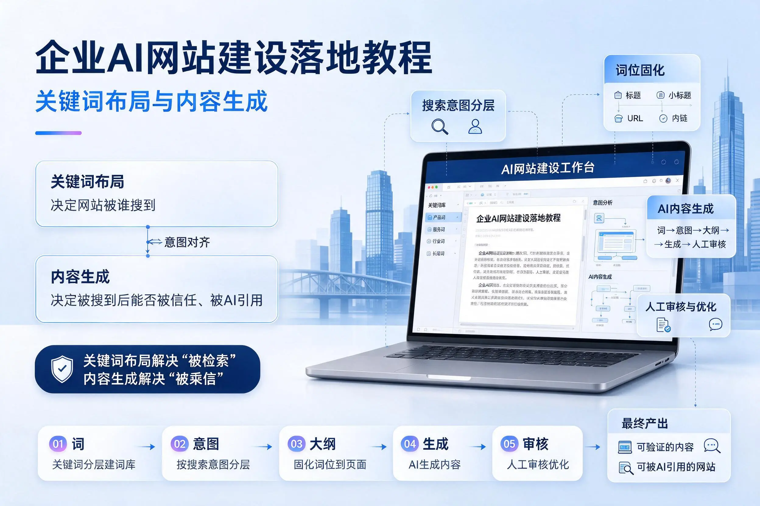 宁波企业AI网站建设落地教程：关键词布局与内容生成