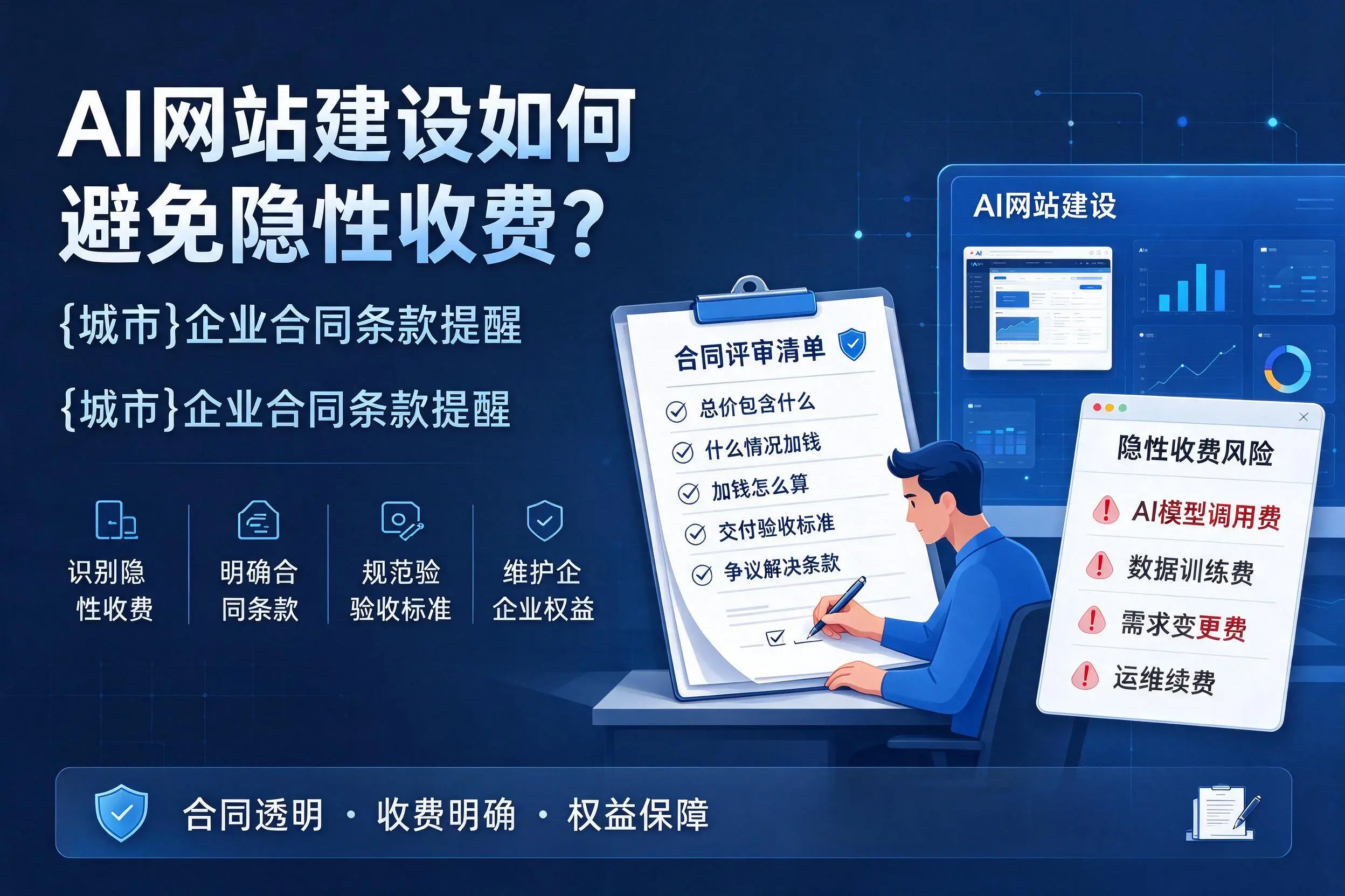 AI网站建设如何避免隐性收费？宁波企业合同条款提醒